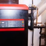 Котел отопления в котельной в частном доме